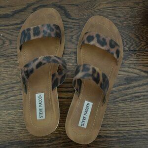 Women's Cheetah Strap Steve Madden Sandals